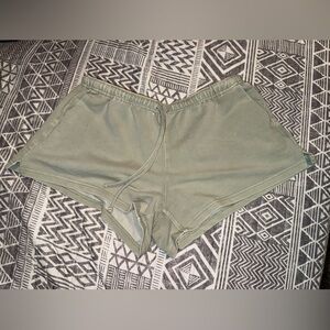Vanilla Star Sage Green Athletic Shorts